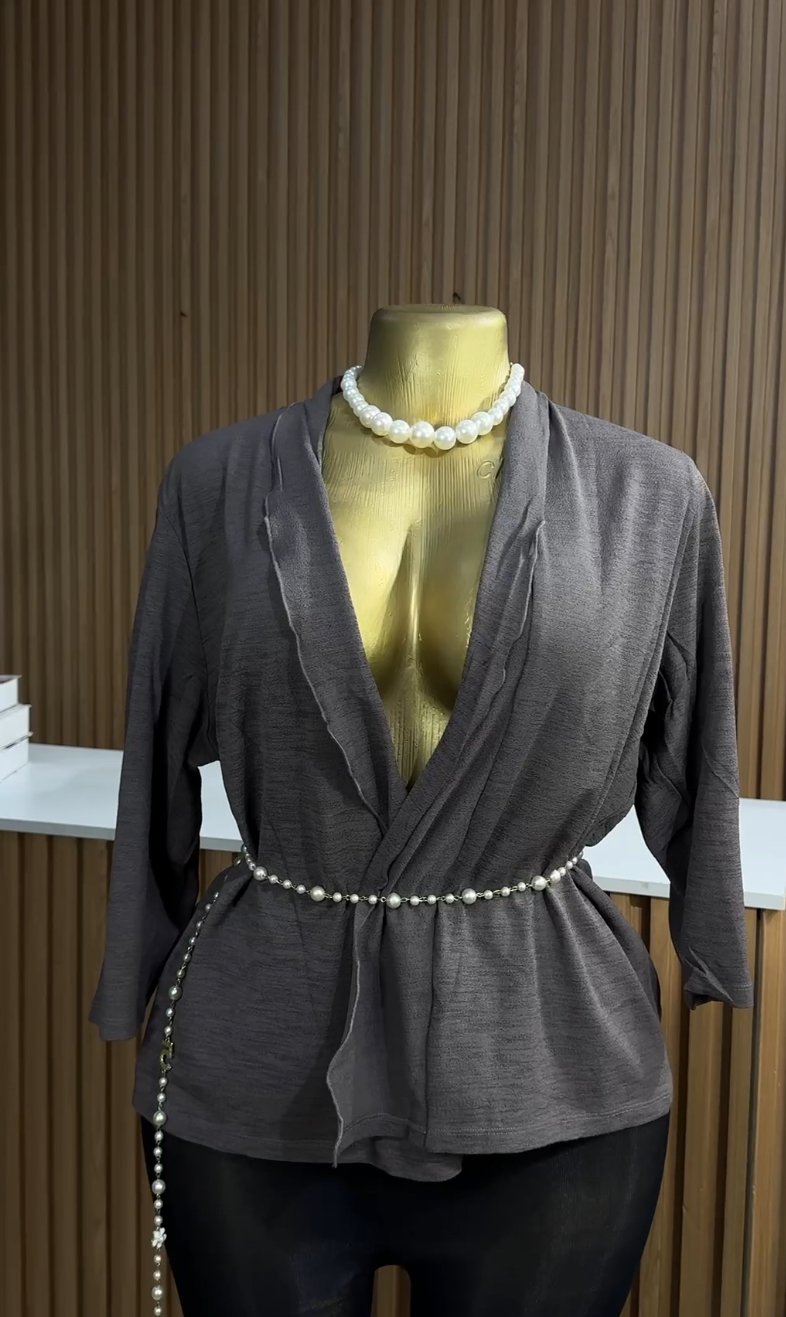 Brown stylish blazer 166(without chain)