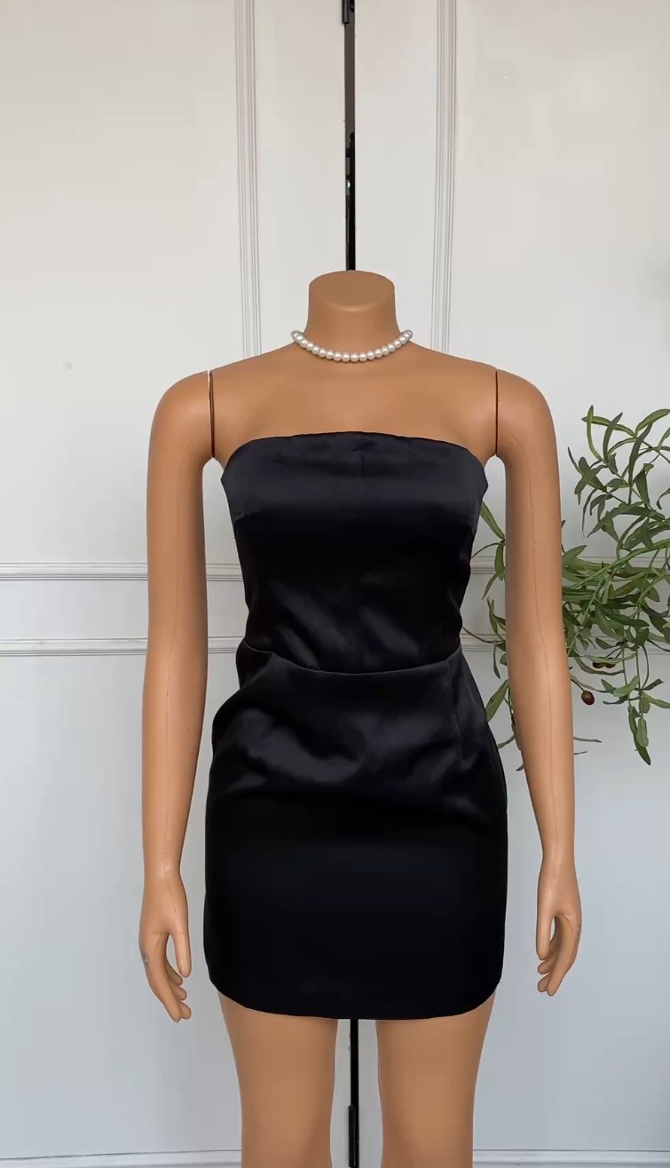 Black tube dress 559