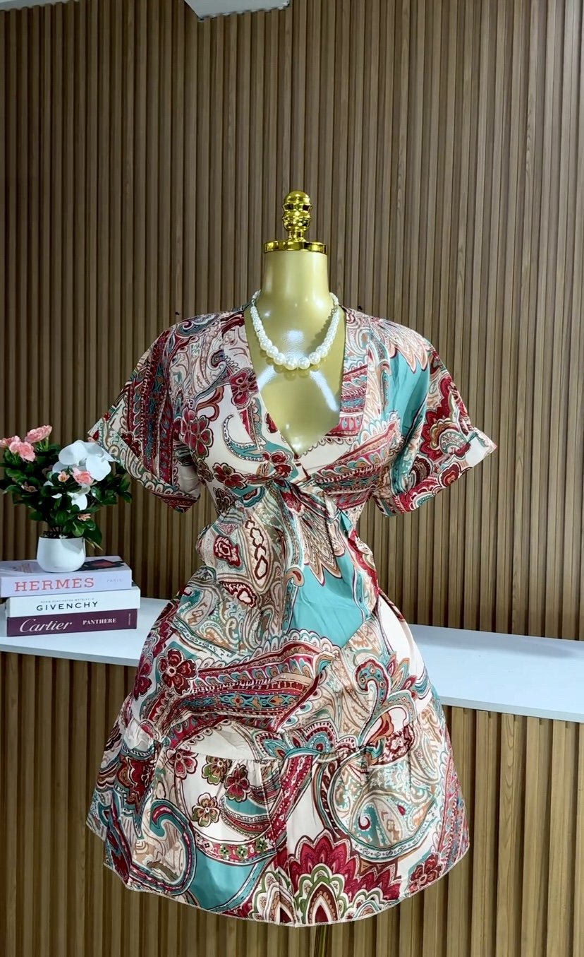 Stylish Paisley Print dress 045 (40 D/S)