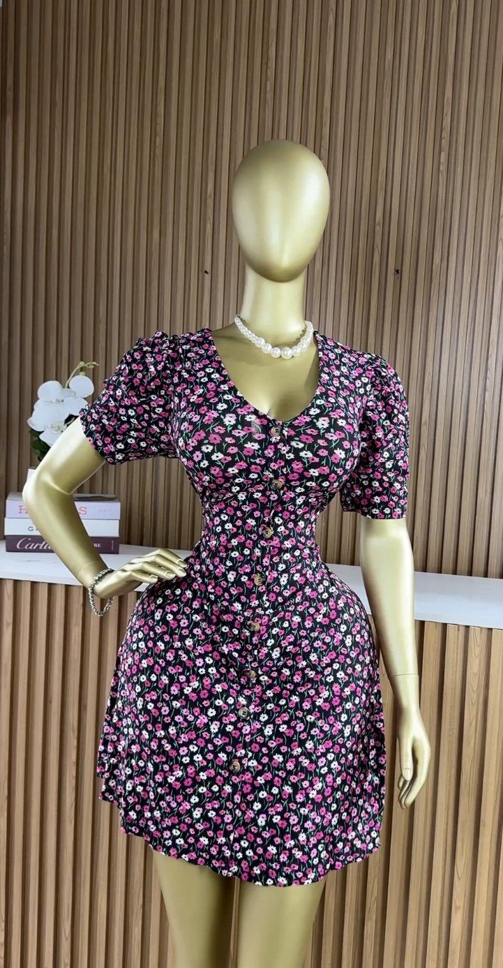 Multicolor floral print dress B126 (40D)
