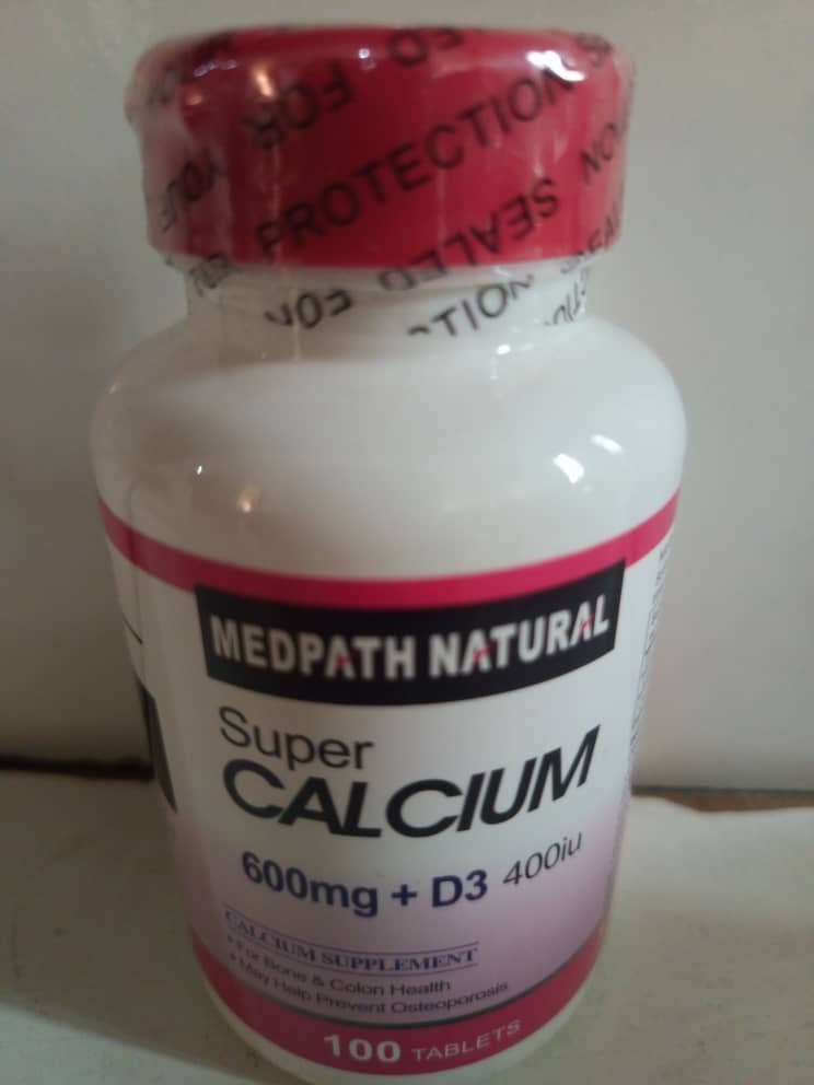 MEDPATH NATURAL SUPER CALCIUM  600MG +D3 400IU